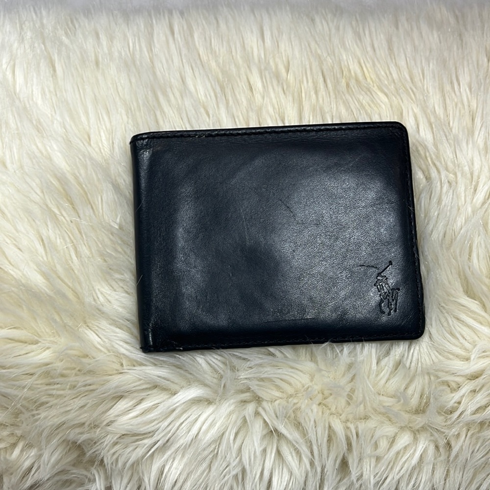Ralph Lauren Polo Black Bifold Leather Wallet.